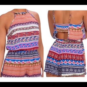 American Eagle Boho Romper Large
